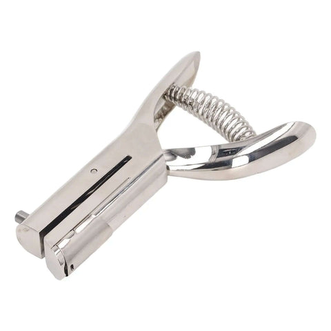 Heavy Duty 6mm Round Hole Punch for Paper ID Cards PVC Cards and Badge Photos Stainless Steel Handheld Single Circle Punch