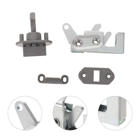 Heavy Duty Metal RV Push To Close Latch With Spring Loaded Rotary Cabinet Catch For Camper Trailer Motorhome Doors