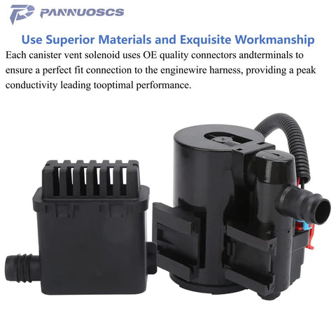 Evap Canister Vent Solenoid P0449 Compatible With 2004 2010 Chevy Silverado showing valve design and hose connectors
