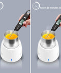 Portable Car Cup Beverage Cooler With Electric Adapter And 350ML Mug 24 Hour Semiconductor Fridge, beverage temperature measuring.