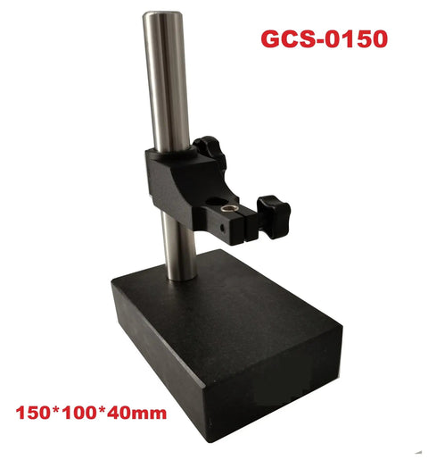Granite Height Gauge Stand With Dial Gauge Base And Fine Adjustment For Machining, 150 x 100 mm Base, 40 mm Travel