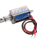 Compact DC 6V 0.3A Solenoid Electromagnet Push Pull Type 5N 10mm Stroke Open Frame Linear Motion Actuator For Vending Machines, Home Appliances, Office Gadgets And Industrial Projects, open-frame coil with wires