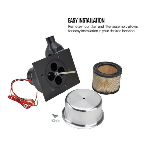 Tru Air Pumper Helmet Air Pump Kit 12V Blower with filter and mounting plate for clear vision and reduced driver fatigue