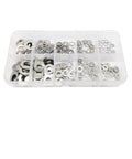 Ultra Thin Stainless Steel Flat Washer Set 304 A2 Go To Shim Kit, 500 Pcs in compartment storage box