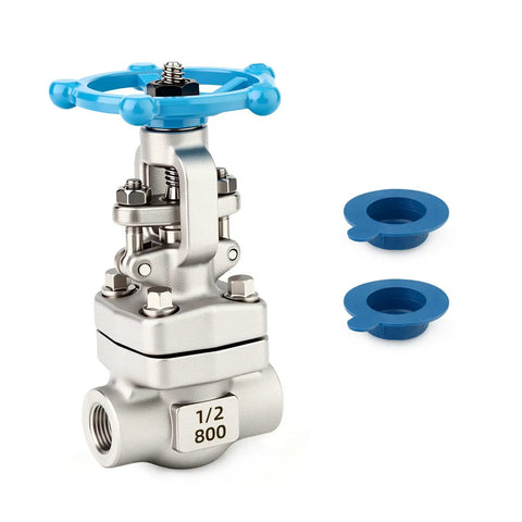 Forged 304 Stainless Steel Gate Valve One Half Inch NPT Female With Wheel Handle Full Bore Sluice Valve for Water Oil Gas