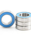 Cartridge Bearings 15x28x7mm Set For Bikes With Blue Chrome Steel Sealed Grease Full Balls 6902 Style Heavy Duty Hubs Pivot Replacement No Retainer Durable Bearing Kit 4 Pieces, 4-pack