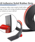 Adhesive Backed Neoprene Rubber Strips For DIY Gaskets And Seals, Heavy Duty Self Adhesive Sheets And Rolls For Crafts Pads