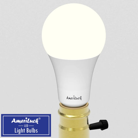 A21 LED Three Way Light Bulb With Low Medium High Settings, 2200 Lumens Daylight 5000K, 50 100 150W Equivalent in lamp base