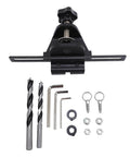 3 In 1 Dowel Jig Drill Kit With Self Centering Dowel Jig And Pocket Hole Locator, Includes 8Mm 10Mm 15Mm Drill Bits, Adjustable Woodworking Locator For Furniture Assembly And DIY Projects, Built Tough With High Carbon Steel shown in components layout