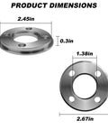 Heavy Duty Template Guide Adapter Fits Makita Routers 3606 3612 3621 3620 dimensions 2.45in and 2.67in steel body design