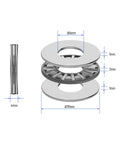Diagram of AXK0619 2AS Thrust Needle Roller Bearings with Washers, showing 6mm bore, 19mm OD, 4mm thickness in detail.