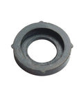 Close-up of a single heavy-duty thermoplastic rubber gasket from a twenty pack garden hose washers for three quarter inch hose quick connect fittings.