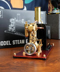 Mini Steam Engine Kit With Reversible Reciprocating Single Cylinder Live Engine And Copper Boiler For Steam Boat Collectors