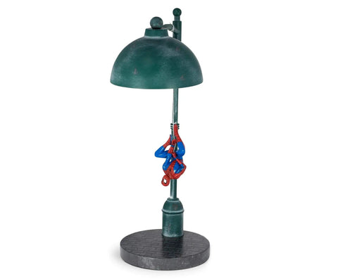 Spider Man Streetlight LED Mood Desk Lamp For Heroes Night Light 16 Inch Marvel Themed Desk Light With Bright LED Glow Lit Street Lamp Style For Fans And Collectors