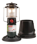 QuickPack Deluxe 1000 Lumen Propane Lantern with Carry Case shown assembled and disassembled for camping and outdoor lighting.