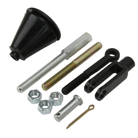 Adjustable Brake Master Cylinder Push Rod Kit With 10 Clevis Eyelet Nuts Easy Install Push Rod Assembly For Classic Cars From 1950s To 1970s Replacement Part For Hot Rods Restorations And Custom Builds., with clevis, eyelet, nuts, and pin