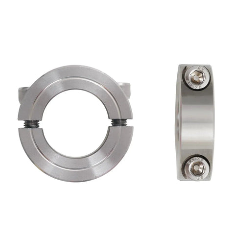 4 Pack 1/4 Inch Bore 304 Stainless Steel Double Split Clamp On Shaft Collar 11/16 Inch Outer Diameter By 5/16 Inch Width Stop Collar