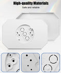 Two Pack Siding Light Mounting Block Bracket White With Built In Electrical Box For Outdoor Lighting Installations 8141DBL