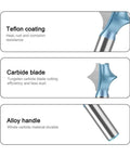 Cool Miter Frame Molding Router Bit With 12mm Or 1/2in Shank For Crafting Curved Wood Profiles and Teflon coating for durability.