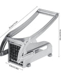 Fdit stainless steel potato cutter, handheld French fry slicer for vegetables and fruit in home kitchen