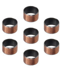 Heavy Hitter Sleeve Bearings, 15mm Bore 17mm OD 10mm Length, Tough Build Oilless Bronze Bushings Set of 7