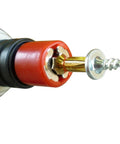 TipMag Magnetic Sleeve For Screwdrivers No Fuss Screw Control With A High Strength Magnet holding a screw in close-up view