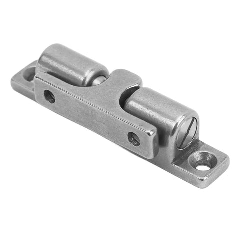 Heavy Duty Stainless Steel Cabinet Tension Catch Ball Roller Latch 70mm Secure Close Mechanism For Boat Yacht RV Doors Heavy Rustproof Gear, close-up view.