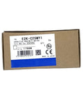 E2K C25MY1 AC Two Wire NO Capacitive Proximity Sensor box showing product label details and specifications