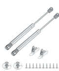 Two Pack 100N Gas Struts Lift Supports For Cabinets And Storage Boxes, Go-To Hydraulic Soft Close Hinges, with installation hardware