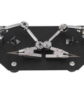 Two Clip Welding Fixture Station With Adjustable Rotating Table Clips For Soldering And Repairs on black base