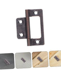 Heavy Duty Thickened Stainless Steel Quiet Self Closing Cabinet Hinges 51x25x1.2mm Vintage Red Bronze Flush Mount