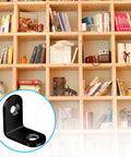 Black stainless steel L bracket from 40Pcs L Bracket Set In Black Stainless Steel With 80 Screws for wood bookshelves and cabinets