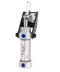 Heavy Duty Pneumatic Clamp With 50Kg Clamping Force QuickFix Air Hold Down Clamp in durable silver finish, front view