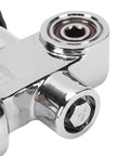Close-up of 3500 PSI Scuba Tank Valve DIN Yoke Stainless Steel M18x1.5 Thread focusing on valve fittings.