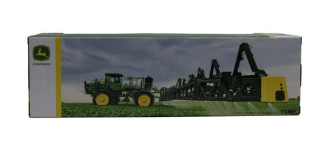Product packaging of 612R Self Propelled Sprayer Toy with Unfolding Booms and Hinged Ladder 1/64 Scale Semi Truck in John Deere Graphics
