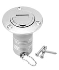 Straight Marine Fuel Deck Fill 38mm One And A Half Inch With Stainless Steel 316 Body And Keyless Cap For Boats Yachts And RVs