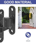 Premium Heavy Duty 304 Stainless Steel Gate Hinges 2 Pack Wall Mounted Rust Resistant Surface Mount Hardware For Fences Barns And Garage Doors No Sweat Setup shown with design and water droplets on the hinge.