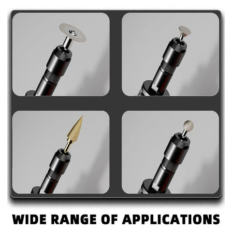 M10 Thread Adapter Set That Turns Your Angle Grinder Into A Sweet Straight Shooter With Heavy Duty Steel Build and various attachments for different applications.