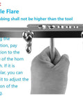 Brake line flaring tool kit, 3/16–1/2 in, double and single flare, copper/aluminum tubing, Amazon brand