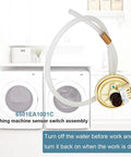 6501EA1001C Real Time Water Level Sensor Switch For Washing Machines High Precision Durable Component No Fuss Easy Install Real Time Monitoring During Wash Rinse And Drain Cycles For Top Notch Water Control And Long Lasting Performance. Washing machine sensor switch assembly with hose and gold housing