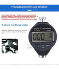 Dead Reliable Digital Durometer And Rubber Hardness Tester With Shore A C D Pointer Dial displaying digital readout for precise rubber hardness testing.