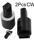 Hydraulic Soft Close Toilet Seat Dampers 2 Pack Emiif Rotary Torque Dampers For Slow Close Lids Left And Right Options