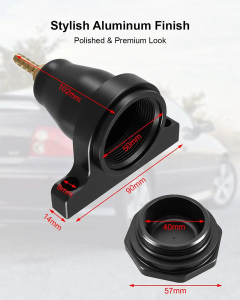 GM Hydraulic Clutch Reservoir Built From Black Billet Aluminum Ultra Stable Under Pressure Leak Proof And Vibration Resistant A Solid Upgrade For Plastic Clutch Systems, black billet aluminum reservoir with 102mm body and 40mm cap