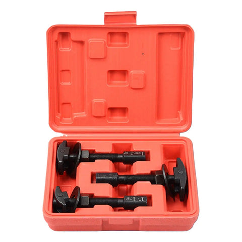 Heavy Duty Rear Axle Bearing Puller Kit With Tough Steel Construction And Swivel Connector Handles For Easy Maneuverability In Tight Spots Making Removal A Breeze For Professionals And DIYers Seeking Quality Garage Tools Every Single Day, red case