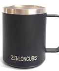 Ditch Lukewarm Sludge With This Smart Usb Heated Coffee Mug, black stainless steel design, ergonomic handle, perfect for office use.