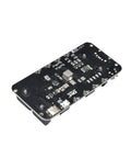 Dual Pack 1865 Battery Holder With Micro Usb Charging Port Built For Li Ion Cells Delivers Solid 5V And 3V Juice For Raspberry Pi And Arduino Rigs, black circuit board with USB ports.