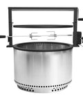 Santa Maria Style Rotisserie Rotating System for Solo Stove Yukon 27 Inch Smokeless Fire Pit Heavy Duty Rotating Grill Attachment