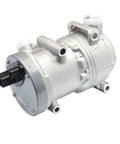 Heavy Duty Electric Air Compressor Replacement For Toyota Bz4x And Bz3 Sw0424001900 silver compressor showing inlet and outlet ports.