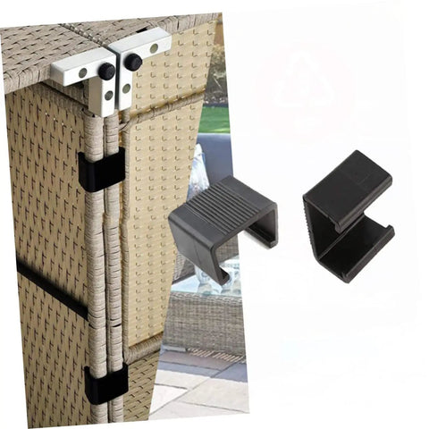 Outdoor Wicker Furniture Clips 10 Pack Sectional Sofa Fasteners For Patio Rattan Chairs Stay Put Windproof Alignment Clamps