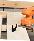 No Drama Hidden Toe Kick Clips For Kitchen Cabinets And Furniture Legs 50 Piece Heavy Duty Plastic Baseboard Fasteners on wood.